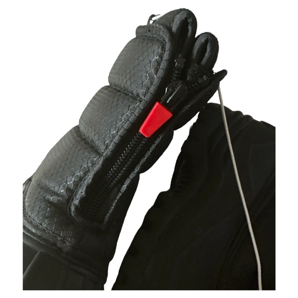 Kids Winter snow boots Size 9 RBX with removable lining  black and red - Picture 5 of 11